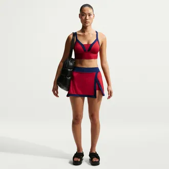 Nike Womens Swim Swim Skirt in Red | NESSG287-642