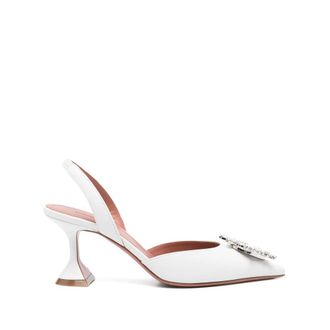 Amina Muaddi Donna, Scarpe, Bianco, 36 EU, new