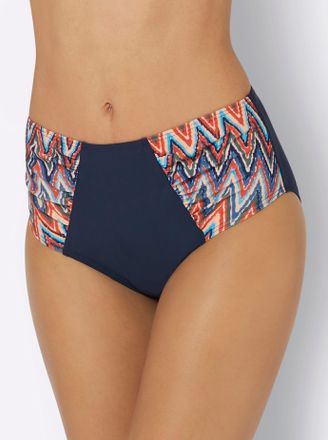 Feel Good Bikini-Hose FEEL GOOD, Damen, Gr. 38, Normalgr&ouml;ssen, blau (marine, bunt, bedruckt), Elasthan, Polyamid, Badehosen Bikini-Hose