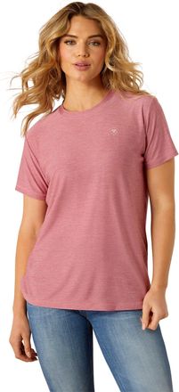 Ariat Womens Laguna Logo T-Shirt in Rose Wine, Size 2X-Large, by Ariat