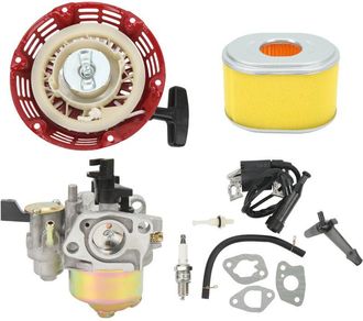 OEM Kit De Carburador Gx160, Arrancador De Retroceso, Bobina De Encendido, Buj&iacute;a, Filtro De Aire Para Gx140 Gx200 Gx168 Gx168f
