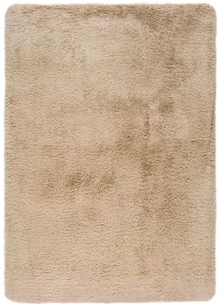 Atticgo Alfombra lavable shaggy beige 140x200 cm