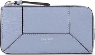 Jimmy Choo London DM Lise-Z leather cardholder - men - Calf Leather/Brass - One Size - Blue