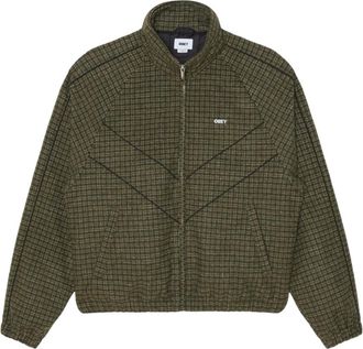 Obey Leisure Training Jacket - Heren - Jassen - Groen - Maat: M Zijde