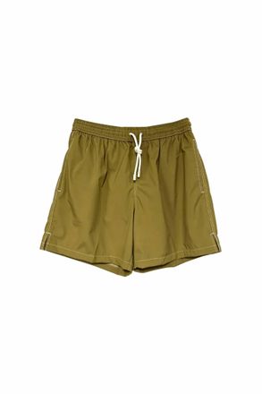 Fedeli Mens Madeira Airstop Swim Shorts Trunks In Olive Green