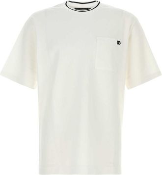 Dolce & Gabbana White piquet t-shirt