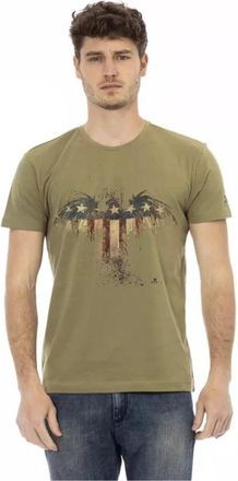 Trussardi Action T-Shirt - Heren - T-shirts - Groen - S - Katoen - Tops