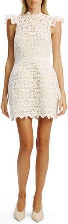 Bardot Rowen Lace Minidress in Orchid White at Nordstrom Rack, Size 10