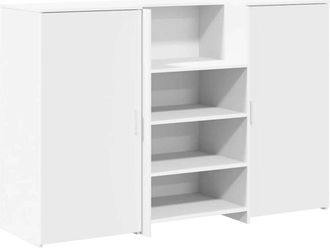 vidaXL Vidaxl - Mostrador de recepción blanco 155x50x103,5 cm madera ingeniería