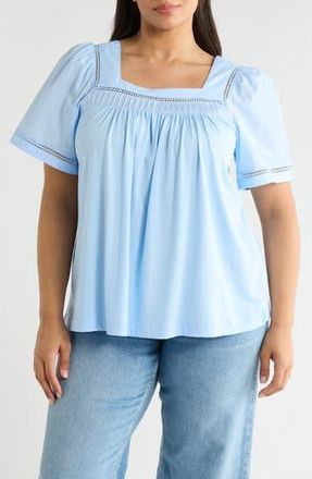 Elie Tahari Pintuck Knit Top in Windsurfer at Nordstrom Rack, Size 3 X