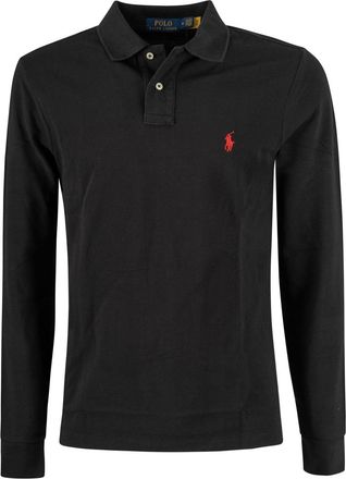 Polo Ralph Lauren Pony Embroidered Long-sleeved Polo Shirt