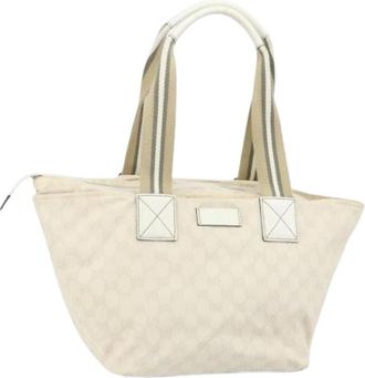 Gucci Pre-owned Vintage Tote Bag - Dames - Vintage Shopper - Wit - ONE Size - Vintage