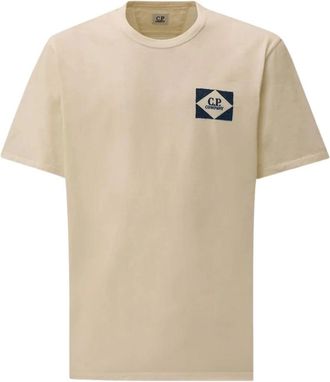 C.P. Company T-Shirts - Heren - T-shirts - Wit - L - Tops