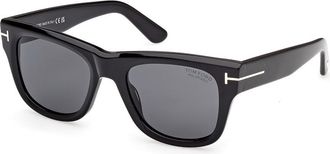 Tom Ford Finn Polarized Smoke Square Mens Sunglasses FT1304 01D 53
