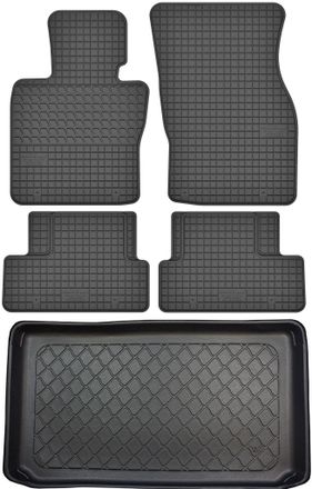 OEM Mini Cooper Iii F55 Hatchback Desde 10/2014 Set - Alfombrillas De Goma Para Coche + Alfombrilla Para Maletero