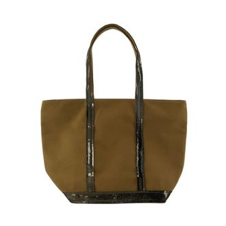 Vanessa Bruno Cabas M Zipped Tote - Dames - Tassen - Beige - Maat: ONE Size Katoen