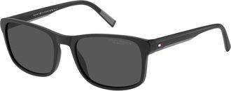 Tommy Hilfiger Zonnebrillen - Heren - Zonnebrillen - Zwart - 56 MM - Accessoires