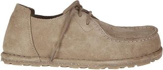 Birkenstock Narrow Fit Suede Lace-Up Shoes With Rubber Sole