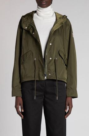 Moncler Noizay Short Parka in Amber Toned Olive at Nordstrom, Size 3