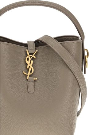 Saint Laurent Womens Bucket Bag Le 37 Plaza Taupe Calf Leather
