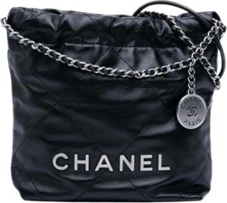 Chanel Bolso Satchel de Cuero Acolchado Pre-owned - Pre-owned - Mujer - Negro - ONE SIZE