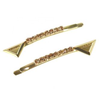 Prada Accessorio per Capelli in Metallo Pre-owned - - Pre-owned - Donna - Giallo - ONE SIZE