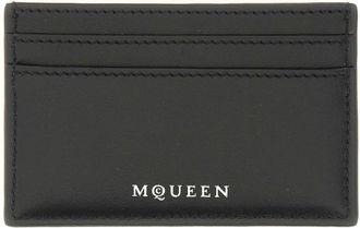 Alexander McQueen Skull Card Holder - unisex - Portefeuilles - Zwart - ONE Size - Leer - Accessoires