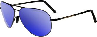 Porsche Design Aviator Zonnebril - Heren - Zonnebrillen - Zwart - 60 MM - Accessoires