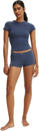 Cotton On Womens Dreamy Soft Micro Short in Steely Blue Daydream Blue at Nordstrom, Size X-Small