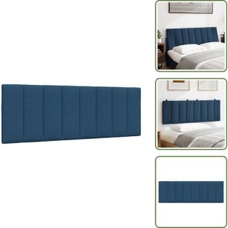 vidaXL Cuscino in tessuto - vidaXL Cuscino Testiera Hanko Blu 140 cm in Tessuto - Cuscino in poliestere
