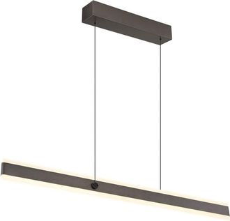 Globo Lighting L&aacute;mpara De Techo Colgante Led De Color Titanio Cepillado Regulable 2700-6000k Con Control Remoto