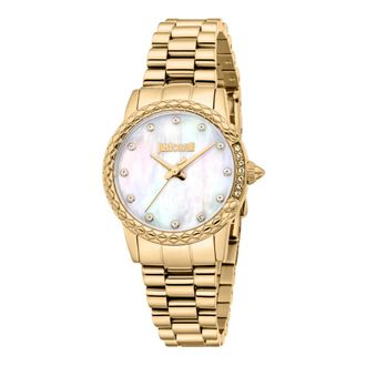 Just Cavalli Fiorenza Horloge - Dames - Horloges - Geel - ONE Size - Accessoires