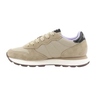Sun 68 Ally Solid Sneaker - Dames - Schoenen - Beige - Maat: 38 EU Leer