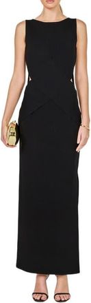 endless rose Cutout Detail Column Dress in Black at Nordstrom, Size X-Small