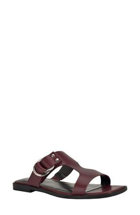 Calvin Klein Meritt Slide Sandal in Dark Red 600 at Nordstrom, Size 5.5
