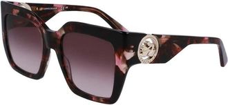 Longchamp Lo 734S Zonnebril - Dames - Zonnebrillen - Bruin - 53 MM - Accessoires
