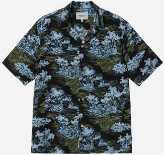 Carhartt Work in Progress S/S Bayou Shirt - Heren - Korte mouwen Overhemden - Zwart - L - Overhemden