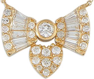 Luxury Bazaar Collana in oro giallo 14 carati con diamanti