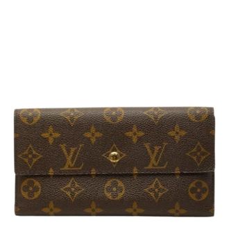 Louis Vuitton Pre-owned Wallets, female, Brown, Size: ONE SIZE Pre-owned Long wallet (bi-fold)