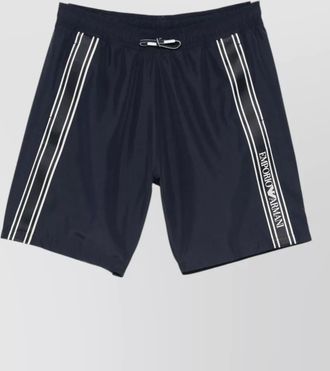 Emporio Armani swim shorts side stripe two pockets