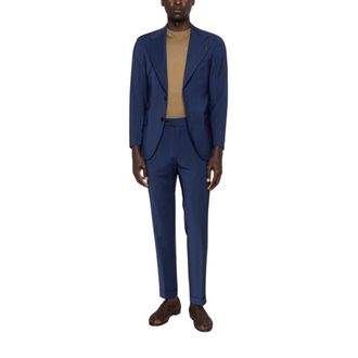 Gabriele Pasini Single Breasted Suits, male, Blue, Size: 2XL Single Breasted Suit