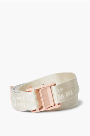 Off-white Industrial Fabric Belt with All-Over Logo 35mm size One Size