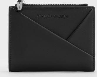 Charles & Keith Midori Geometric Top-Zip Wallet
