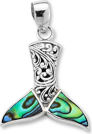 Samuel B. Abalone Whale Tail Pendant in Blue And Green at Nordstrom Rack