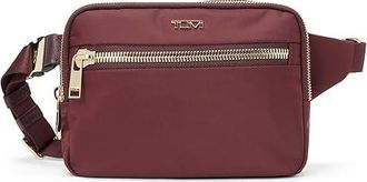 Tumi Sedona Crossbody/Sling Cross Body Womens Handbags Wine, Leather/Nylon/Polyester