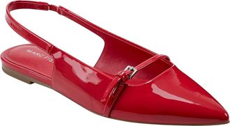 Marc Fisher Womens Elelyn Ballet Flat In Red