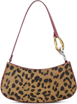 Staud Ollie Genuine Calf Hair Shoulder Bag in Cheetah at Nordstrom