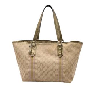 Gucci Borsa Tote Pre-owned in Tela - - Pre-owned - Donna - Beige - ONE SIZE
