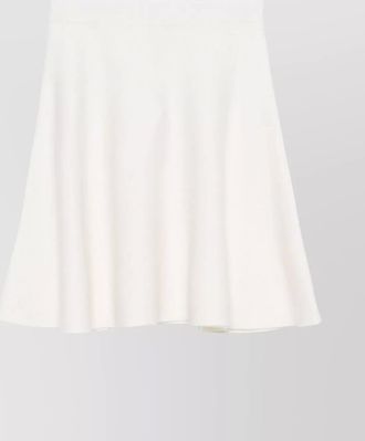 Max Mara wool high-rise flared midi a-line skirt