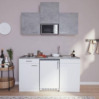 Respekta home24 Singleküche Luis III mit Mikrowelle